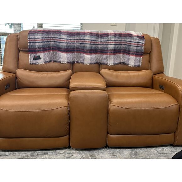 47X34 English Heritage 100% Wool Fringed Plaid Blanket Blue Red Gray Couch Throw - Picture 5 of 5